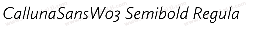 CallunaSansW03 Semibold Regular字体转换